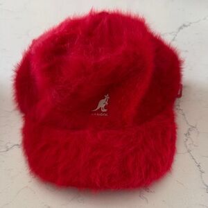 Kangol Kids Fluffy Red Hat
